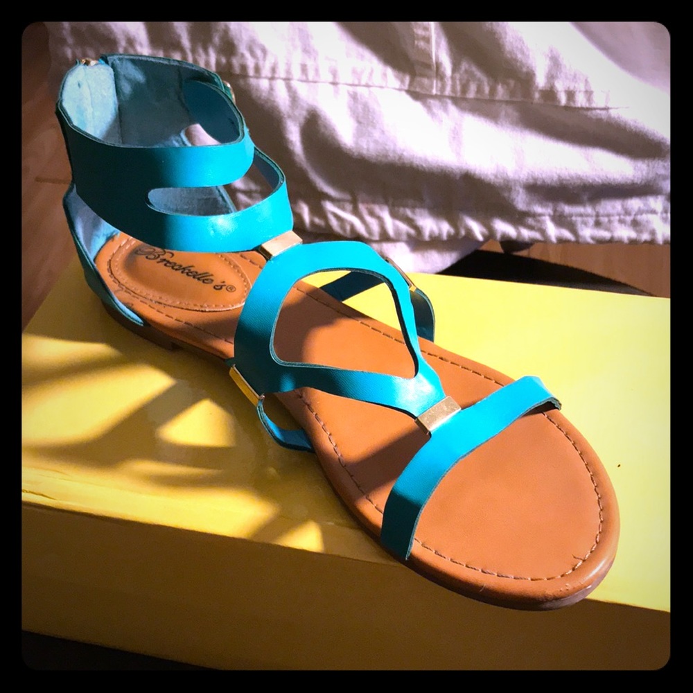 Beautiful Teal Sandals